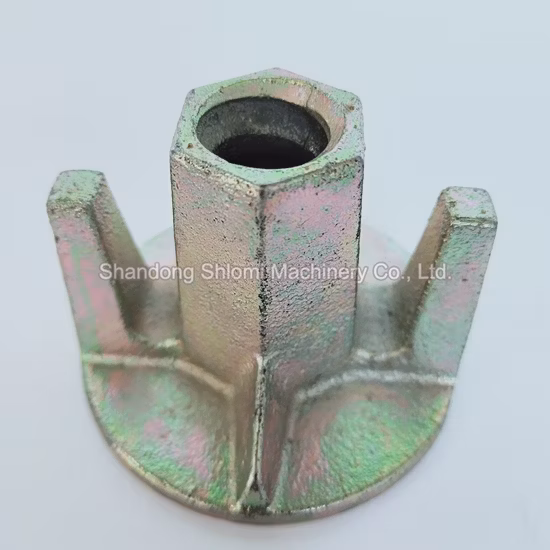 Accessori per casseforme Dado ad alette Dado di ancoraggio Dado flangiato